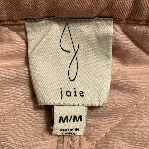 Joie Quilted Chore Barn Field Shacket Jacket Coat Pale Pink Women's Medium - Picture 10 of 16